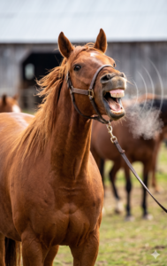 horse neighing or whinnying